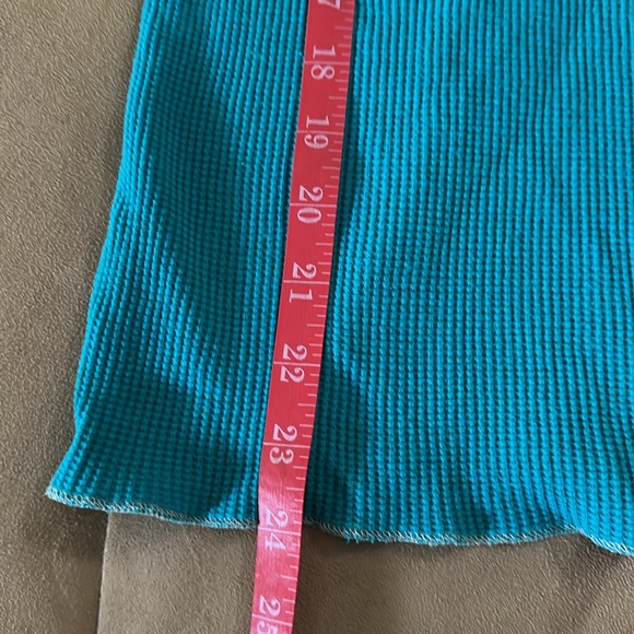 Old Navy Teal henley waffle style Hoodie - Picture 11 of 11